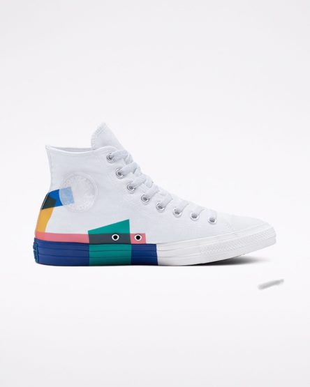 Tenisky Vysoke Converse Chuck Taylor All Star Space Racer Vysoke Damske Biele Modre Červené | SK GW11EB1